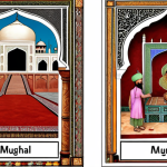 Okay, here are two image prompts based on the Mughal Empire text, designed for SD and summarizing key aspects for each image: